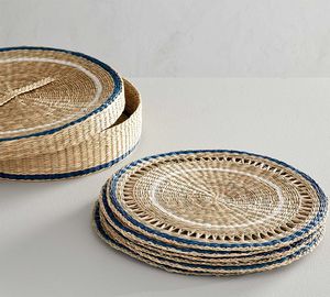 Best Seller Seagrass Woven <b>Round</b> <b>Placemats</b> Custom Design Packaging Variety Color OEM for Dining Table New Design From HNH - Product Image 3