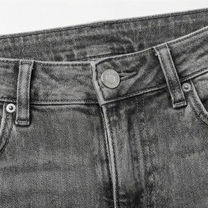 Jeans skinny à taille haute et boutons, style tendance, pour femmes, pantalon respirant, OEM personnalisé, pantalon tendance de qualité supérieure pour femmes - Product Image 4