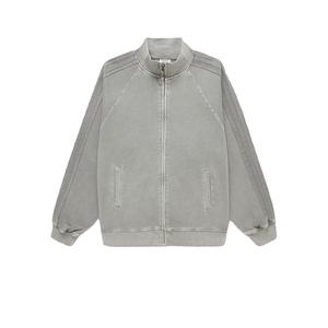 Sudadera reversible AMALFI OEM con logotipo personalizado de alta calidad en blanco Stitch liso poliéster/algodón French Terry Varsity de gran tamaño para hombre - Product Image 3