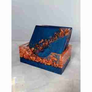 Alta demanda con precio razonable Juego de posavasos hecho a mano Resina de madera de nogal Fabricación india con calidad de exportación - Product Image 1