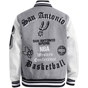 Veste universitaire d'hiver pour homme, haute qualité, 100% laine, design vintage hip-hop personnalisé, broderie sur le devant, coupe-vent, respirante - Product Image 2