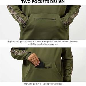 Sudadera de camuflaje para pesca al aire libre para hombre, Sudadera con capucha de lana para caza, a la venta para deportes y actividades al aire libre - Product Image 5