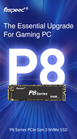 قرص صلب داخلي عالي السرعة Faspeed M.2 NVME PC بسعات 1 تيرابايت و512 جيجابايت و256 جيجابايت و128 جيجابايت للألعاب، NVME M.2 PCIe 3.0 SSD