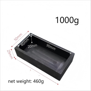 Boasta 0.25-5 KG or <span class=keywords><strong>argent</strong></span> Graphite <span class=keywords><strong>lingot</strong></span> moule coulée creuset moule pour fondre coulée raffinage métal fabrication de bijoux outil - Product Image 6