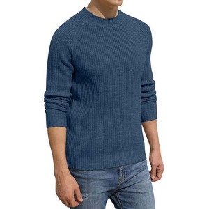 Pull tricoté Slim Fitness décontracté blanc haute rue Style respirant vêtements pour hommes tricots chandails bas quantité minimale de commande nouveauté - Product Image 6