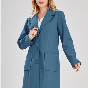 Couleur personnalisée longue ceinture pour femmes chaude épaisse et respirante vêtements d'extérieur décontracté matelassé long manteau hiver à manches longues col tournant - Product Image 2