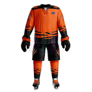 Uniforme de hockey sur glace pour équipe sportive, respirant, évacuant l'humidité, 100% polyester, conçu pour les séances d'entraînement, performance constante - Product Image 3