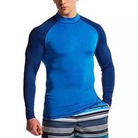 Nueva Camiseta de Manga Larga Personalizada, Transpirable y de Secado Rápido para Hombre, Protección UV, Surf, Fitness, Spandex/Poliéster, Serigrafía