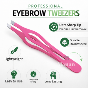 Pinzas Profesionales de Acero Inoxidable Rosa de Primera Calidad para Cejas, Punta Inclinada, Herramienta Cosmética de Precisión para Depilación de Cejas - Product Image 6