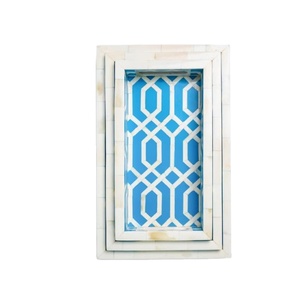 Sultana Pearl Bone Inlay & Mop ถาดเสิร์ฟ Arabic homeware แฮนด์เมดสำหรับโต๊ะอาหารสุดหรูของขวัญ Eid และการจัดแสดงโรงแรม - Product Image 5