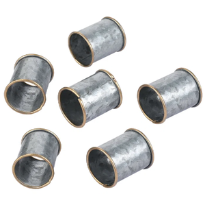 Vente en gros de ronds de serviette légers galvanisés Design durable Porte-serviettes pour hôtels restaurants mariages stockés promotionnels - Product Image 6