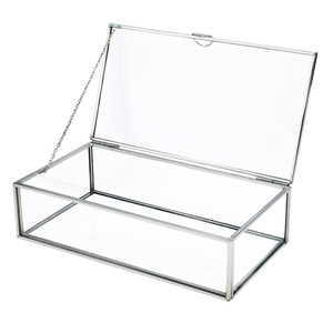 Caja de Anillos de Vidrio Hexagonal Clásica, Caja Geométrica Transparente para Anillos de Boda, Caja de Almacenamiento de Joyas para Propuesta de Matrimonio en Oferta - Product Image 4
