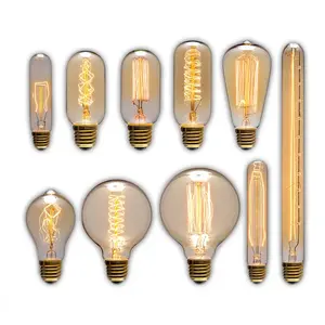 Vintage Đèn E27/E14 Retro Bóng Đèn Ánh Sáng 110V/220V Led Edison Bulb 40/60 Wát Sợi Đốt Edison Bóng Đèn