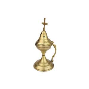 Christmas Decorative Brass <b>Incense</b> Burner Cross Top Best Selling Modern Design <b>Incense</b> Burner and Holder for Church Accessories - Product Image 3