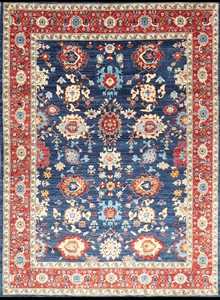 Tapis en laine afghane noué à la main mamelouk 10 'x 10' taille personnalisable teinture végétale fine pour le salon - Product Image 2