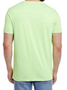 เสื้อยืดผู้ชายคุณภาพสูง พิมพ์โลโก้ตามสั่ง เนื้อผ้ายืด ระบายอากาศได้ดี ผลิตจากโพลีเอสเตอร์/คอตตอน 100% พร้อมงานพิมพ์ซิลค์สกรีน แขนสั้น - Product Image 3