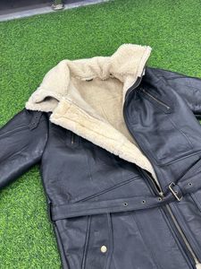 Manteau Trench Vintage en Cuir PU de Haute Qualité pour Homme, Col Montant, Capuche, Coupe-Vent, Élégant, Chaud, Premium, Lettre Haute Qualité - Product Image 4