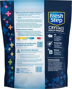Fresh Step Crystal Cat Litter Health Monitoring Non-Clumping pH Technology Color-Change 14 lb (2 Pack 7 lb <b>Bags</b>) Made Corn - Product Image 3