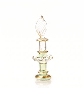 <b>Empty</b> Refillable Perfume Bottles Europe Export Hand Blown Egyptian Glass Gold EUR1 Duty Free Wholesale Supplier - Product Image 1