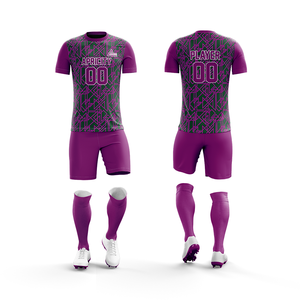 Tenue de football professionnelle, maillot de football imprimé par transfert thermique, short, design personnalisé, vêtements de sport d'équipe, 100% polyester - Product Image 6