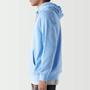 Sweat à capuche en molleton de coton 100% pour hommes Pull coupe ample avec col à capuche Sweat lourd pour l'hiver - Product Image 4