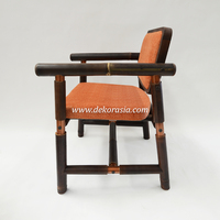 Chaise de salle à manger en bambou écologique faite à la main Sancaka, design de couleur personnalisé pour salles à manger et salons modernes, meubles de villa et de maison
