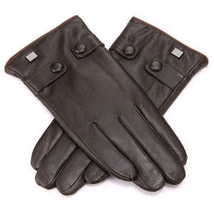 Gants en cuir classiques d'hiver pour femmes, style uni, vente en gros, gants en cuir personnalisés - Product Image 5