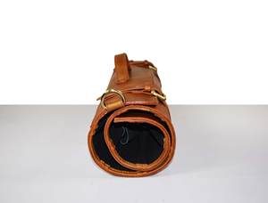 Sac à dos de couteau de chef en cuir véritable durable et portable avec option OEM LKR-0222 de couleur et de logo personnalisable de style vintage - Product Image 4