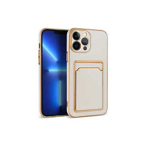 Netzy Luxury Silicone <b>Card</b> Holder Case for iPhone 12 Pro Max Premium Shockproof Protective Back Cover Model 14 Plus - Product Image 1
