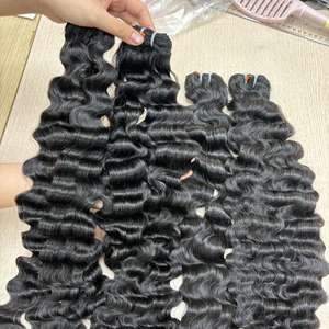 Vague profonde dans les cheveux de trame, 100% cheveux humains, cheveux bruts un donneur - Product Image 5