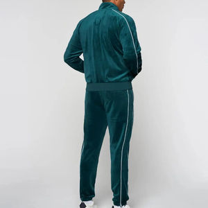 Logo personnalisé de conception professionnelle grande taille poids lourd avec bandes velours survêtements pour hommes OEM ODM vêtements d'hiver style unique - Product Image 3