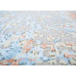 พรมไหมพรมและไหมไผ่ถักมือสีเบจและสีน้ำตาลลายแบบนามธรรมสำหรับห้องนั่งเล่นหรือห้องนอนวัยรุ่น-Srb(703) - Product Image 3