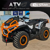 Quad pour enfants, moteur Qianjiang 110cc, véhicule tout-terrain, démarrage électrique, transmission automatique CVT, 4 roues motrices