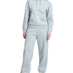 Pull à capuche uni à épaules tombantes pour femmes Ladies Hooded Top Casual Hoody Thermal Customized Best High Quality Women's Hoodie - Product Image 2