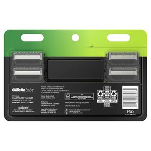 Repuestos de Cuchillas para Afeitadora GilletteLabs, Recortadora de Precisión Ultimate, 5 Cuchillas de Repuesto, Compatible con la Barra Exfoliante y las Afeitadoras con Calefacción - Product Image 6