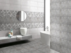 Orientbell Céramique 300X600 SDH Ducati Gris Feuilles HL Finition mate Carrelages pour Salle de Bain Cuisine Dosseret Toilette Mur Sol Carrelage - Product Image 2
