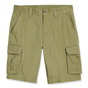 Pantalones cortos Cargo holgados con diseño de logotipo personalizado para hombre con botones en la parte delantera, costuras reforzadas, patrón sólido, pantalones cortos tácticos informales, MOQ bajo - Product Image 5