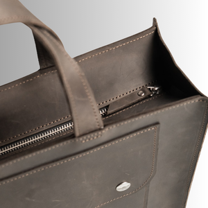 Luxe de qualité supérieure femmes sac fourre-tout Muiltifunctions en cuir de vachette véritable dames fermeture éclair fourre-tout sacs avec bandoulière vache - Product Image 4