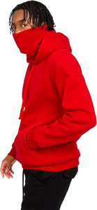 2026 Vente en gros Cagoule Ninja Unisexe Hip Hop Oversize Brodée Personnalisée à Effet Gonflé Hiver Épaisse Haute Qualité Unie - Product Image 4