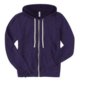 Sweat à capuche zippé, sweat à capuche en polaire Ecosmart à fermeture éclair intégrale pour homme, sweat à capuche 50% coton, 50% polyester - Product Image 2