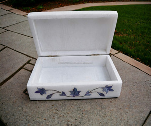 Joyero decorativo personalizado de la mejor calidad con acabado de nácar azul disponible a un precio asequible de la India - Product Image 2