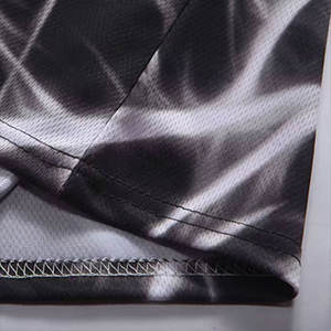 Nueva llegada O-cuello Casual Camisetas 100% Poliéster Secado rápido Manga corta Precio de fábrica al por mayor Patrón impreso hecho en Pakistán - Product Image 6