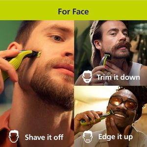 Philips Norelco pour le visage et le corps, tondeuse à barbe électrique, rasoir et appareil de toilettage, peigne réglable 5 en 1, 1x kit pour le corps, modèle QP2834/70 - Product Image 5