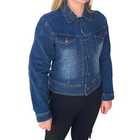 Veste en jean pour femme, fermeture à boutons, personnalisable, légère, élégante, respirante, qualité supérieure, best-seller