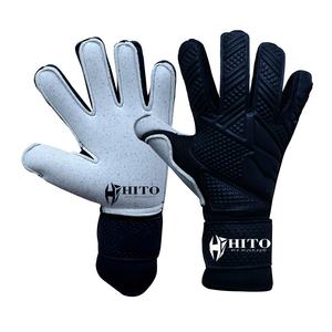 Gants de gardien de but de football professionnels de nouvelle conception, paume avant Aqua Letax et dos en silicone imprimé - Product Image 1