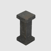 Support de four carré en carbure de silicium sur mesure, résistant à la corrosion, pour ligne de production céramique, mobilier de four en carbure de silicium