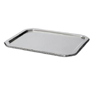 Bandeja de servicio rectangular de acero inoxidable con acabado brillante para servicio de alimentos - Product Image 4