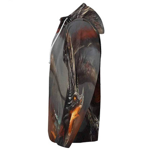 Sudadera con cuello de tortuga para hombre Logotipo personalizado más vendido Patrón de Navidad impreso en 3D para Sudadera con capucha para hombre - Product Image 4