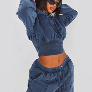 Conjuntos de ropa deportiva para hombre de calidad superior al por mayor 95% poliéster 5% Spandex tejido elástico de cuatro vías dos bolsillos para adultos - Product Image 3