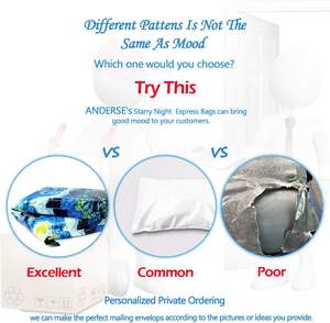 ถุงโพลีเมลเลอร์ 25x33 ซม. ปิดผนึกด้วยตัวเอง กันน้ำ ทนต่อการฉีกขาด ทนทาน 2.3M ผ้าใบแคนวาสลาย Starry Night Van Gogh - Product Image 3